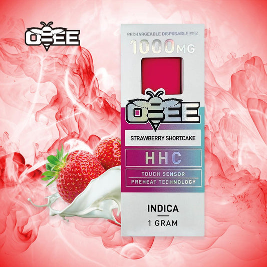 OBEE HHC DISPOSABLE PEN - STRAWBERRY SHORTCAKE - INDICA - 1 GRAMM